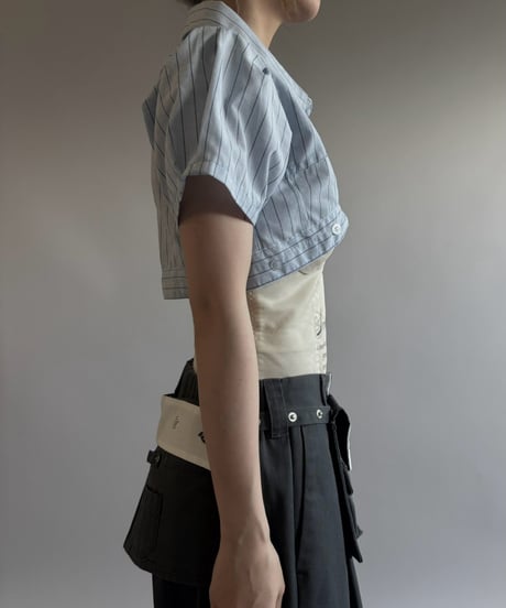 【Chinatsu Aoyama】 RE Makers Shirt Stripe / 260813-031