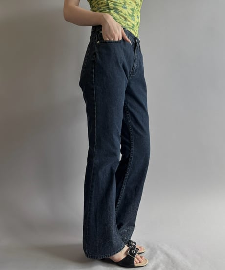 【USED】 OLD GAP Lame Design Flare Denim Pants / 260815-006