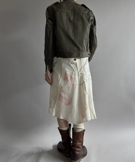 【USED】 Printed Canvas Flare One-Piece / 260926-009