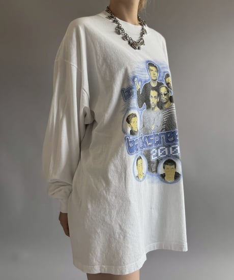 【USED】 00's Back Street Boys L/S T-Shirt/ 260718-017