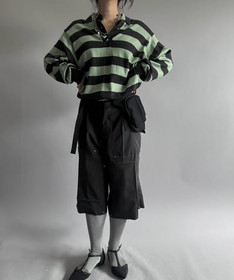 【Chinatsu Aoyama】 Re Suit Double Knee Shorts / 260921-003
