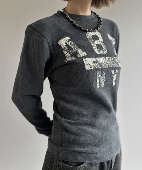 【USED】 Flock Print Thermal L/S Tee / 261003-009