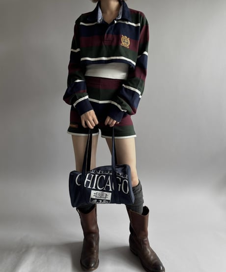 【RE;CIRCLE】 RE Cropped Rugger Shirt Set-Up  /261015-004