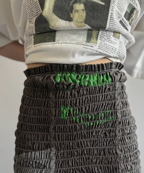 【RE;CIRCLE】  RE Eco Bag Shirring Skirt / 260810-041