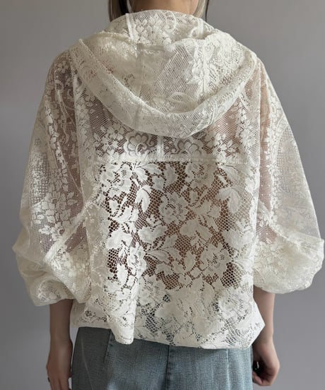 【RE;CIRCLE】RE Lace Hooded Jacket / 260824-011