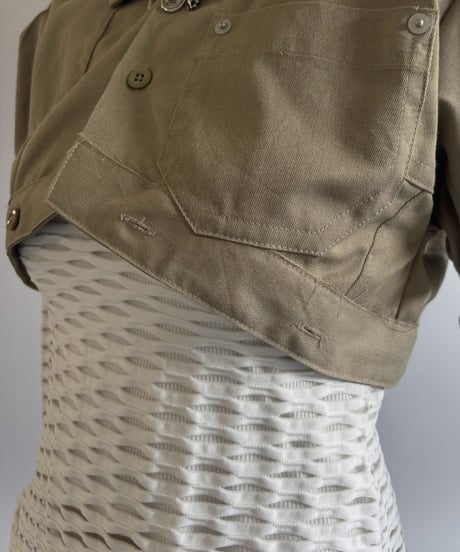【Chinatsu Aoyama】 RE Makers Shirt Khaki / 260813-022