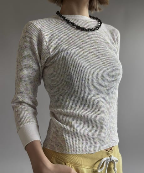 【USED】 Flower Pattern Thermal Top / 261026-006