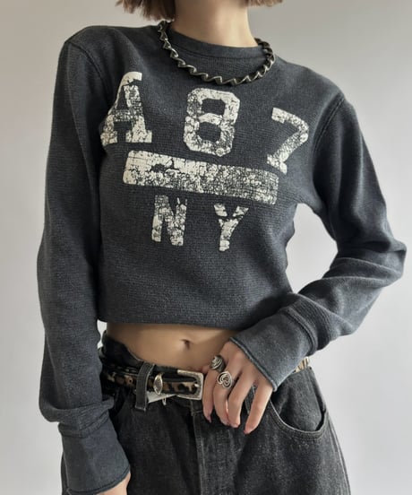 【USED】 Flock Print Thermal L/S Tee / 261003-009