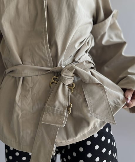 【RE;CIRCLE】 RE Trench Short Coat  / 261019-023