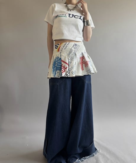 【RE;CIRCLE】  RE Eco Bag Pleats Skirt / 260810-018