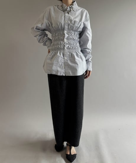 【RE;CIRCLE】 RE Shirring Shirt / 261008-001
