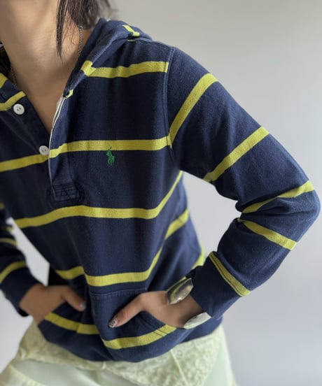 【USED】 Polo Ralph Lauren Hooded Rugger Shirt / 260905-025