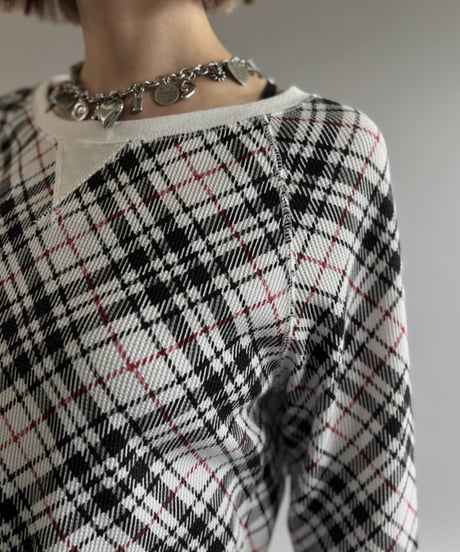 【USED】 Plaid Thermal L/S Tee / 261003-013