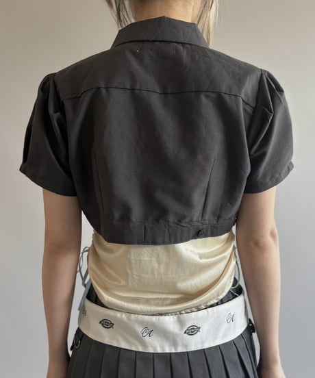 【Chinatsu Aoyama】 RE Makers Shirt Charcoal / 260813-029