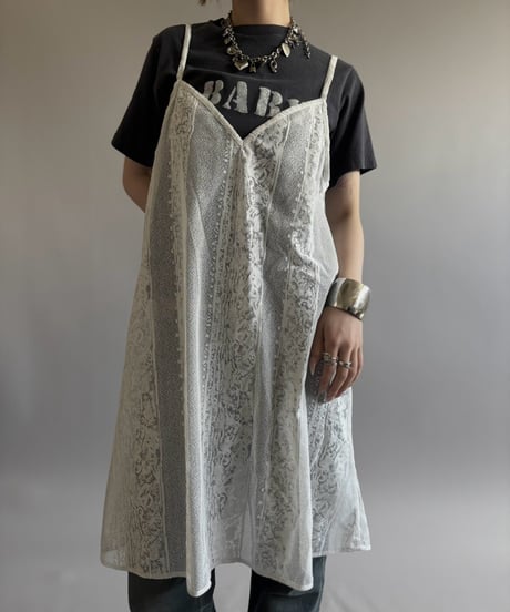 【RE;CIRCLE】  RE Lace Camisole One-Piece Middle / 260810-033