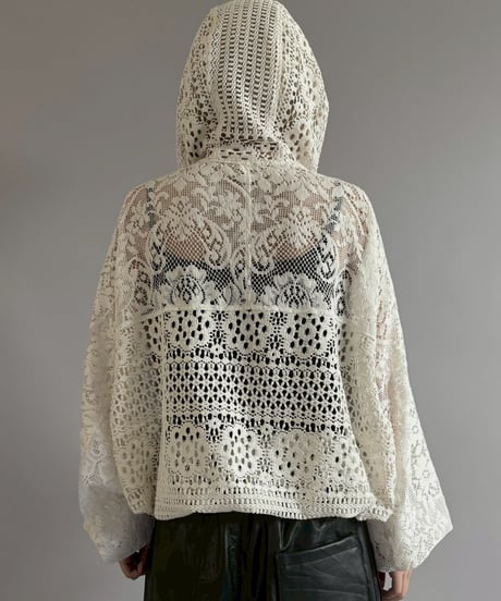 【RE;CIRCLE】RE Crochet  Hooded Blouson / 260709-012