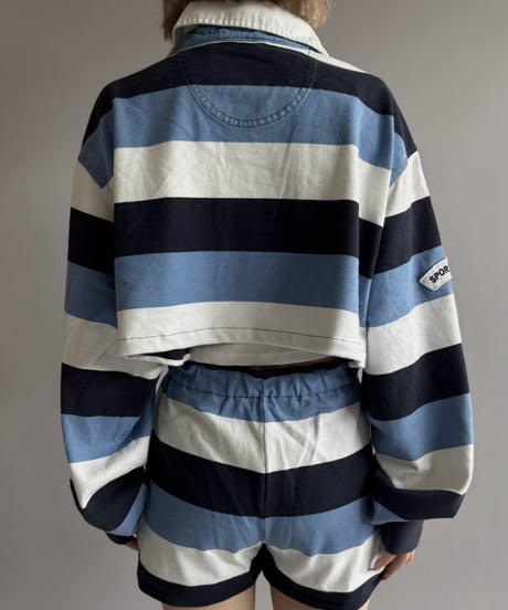 【RE;CIRCLE】 RE Cropped Rugger Shirt Set-Up  /261015-005