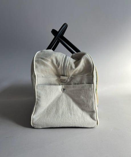 【RE;CIRCLE】 RE French Bedcover Boston Bag Wappen Ivory /261015-041