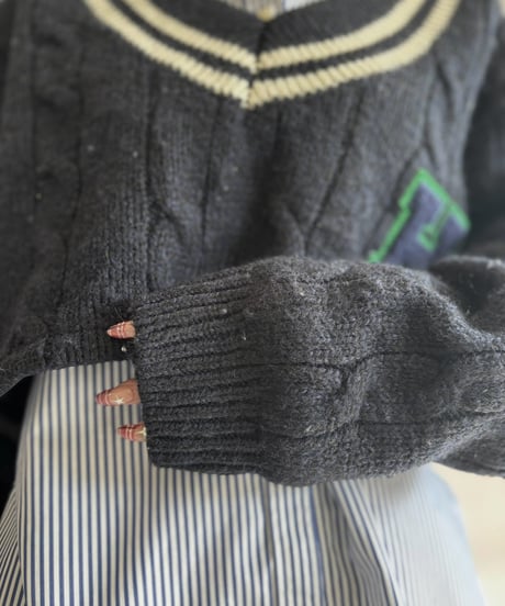 【RE;CIRCLE】 RE Tilden Knit Set-up  /261019-033