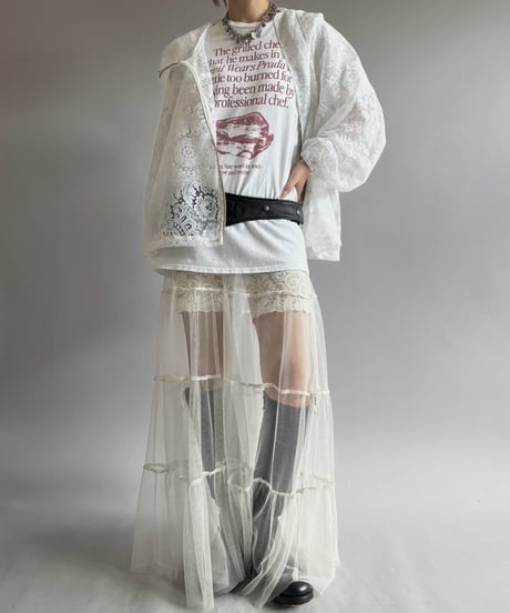 【RE;CIRCLE】RE Lace Hooded Jacket / 260824-003