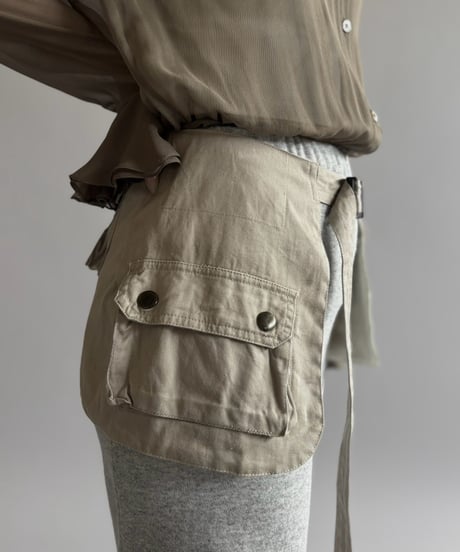 【RE;CIRCLE】  RE Fishing Vest Belt Bag / 260810-003
