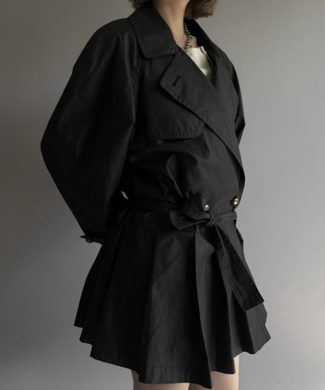 【RE;CIRCLE】 RE Pleated Hem Trench Coat  / 261015-024
