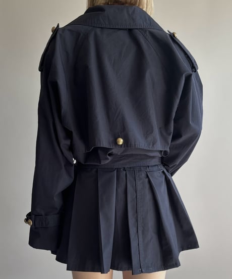 【RE;CIRCLE】 RE Pleated Hem Trench Coat  / 261019-026