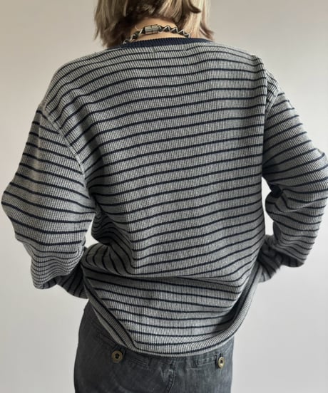 【USED】 90's~00's Polo Ralph Lauren V-Neck Thermal L/S Tee / 261003-010