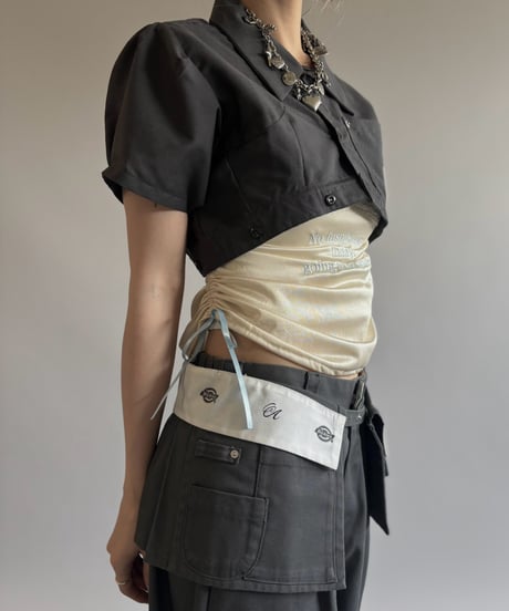 【Chinatsu Aoyama】 RE Makers Shirt Charcoal / 260813-029