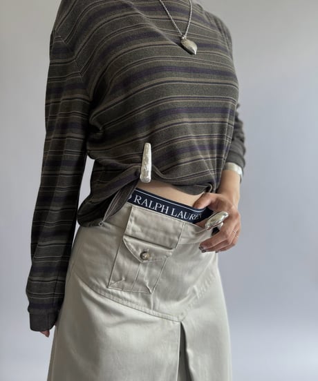 【USED】 Lauren Ralph Lauren Border Knit Top / 260905-024