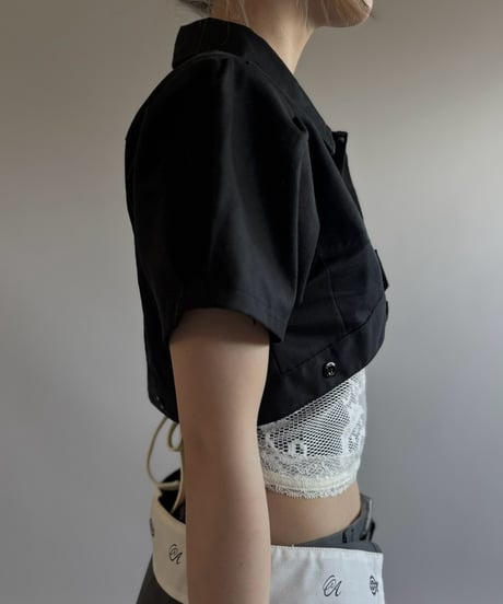 【Chinatsu Aoyama】 RE Makers Shirt Black / 260813-039