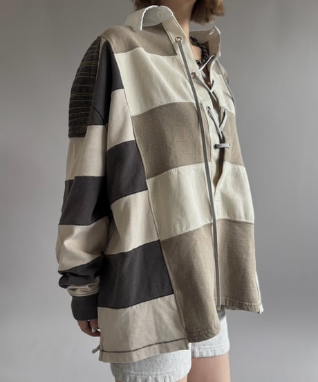 【RE;CIRCLE】 RE Lace-Up Rugger Shirt  /261026-009