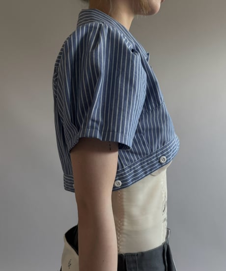 【Chinatsu Aoyama】 RE Makers Shirt Stripe / 260813-030