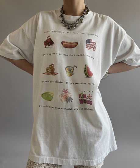 【USED】90's Firstar Firework T-Shirt / 260801-013