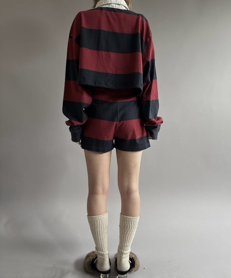 【RE;CIRCLE】 RE Cropped Rugger Shirt Set-Up  /261026-025