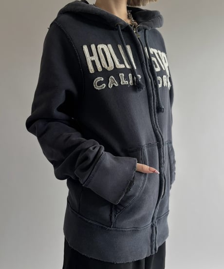 【USED】 HOLLI STER Patch Zip-Up Hoodie / 261010-015