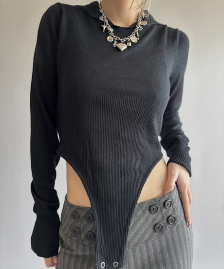 【RE;CIRCLE】 RE Rib Knit Leotard Top /261001-020