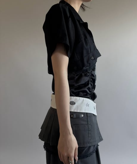 【Chinatsu Aoyama】 RE Makers Shirt Black / 260813-040