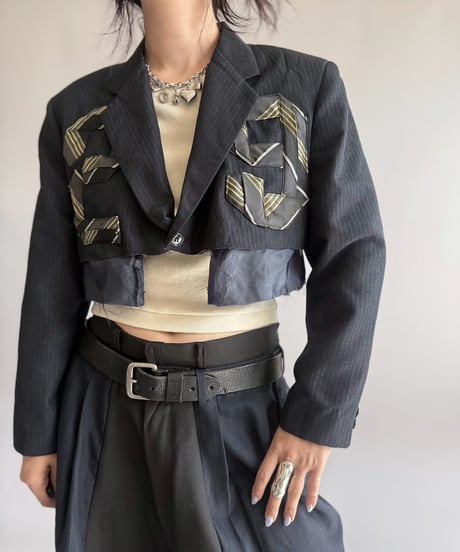 【RE;CIRCLE】 RE Numbering Tie Blazer  / 261019-007