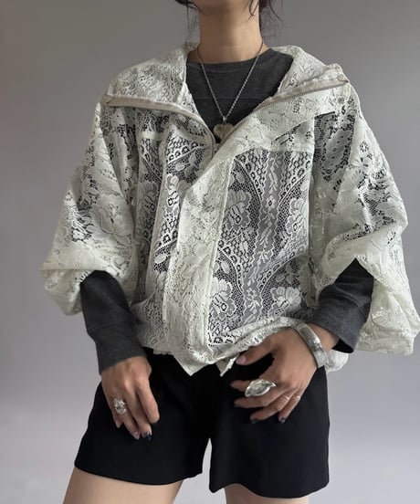 【RE;CIRCLE】RE Lace Hooded Jacket / 260914-006