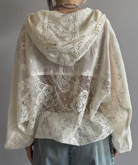 【RE;CIRCLE】RE Lace Hooded Jacket / 260824-009