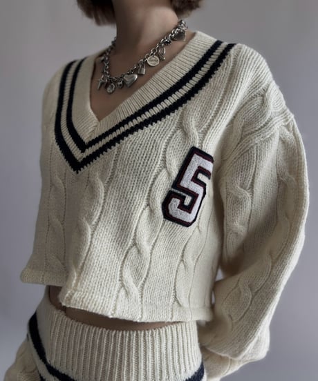 【RE;CIRCLE】 RE Tilden Knit Set-up  /261019-030
