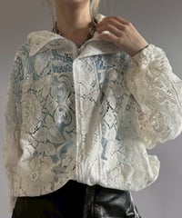 【RE;CIRCLE】RE Crochet  Hooded Blouson / 260709-011