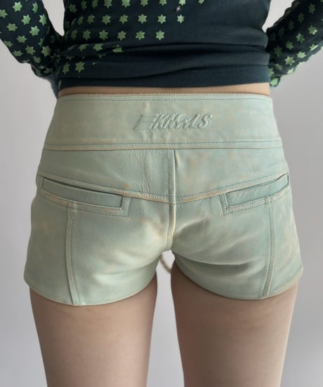 【USED】 Riders Style Leather Short Pants / 261024-010
