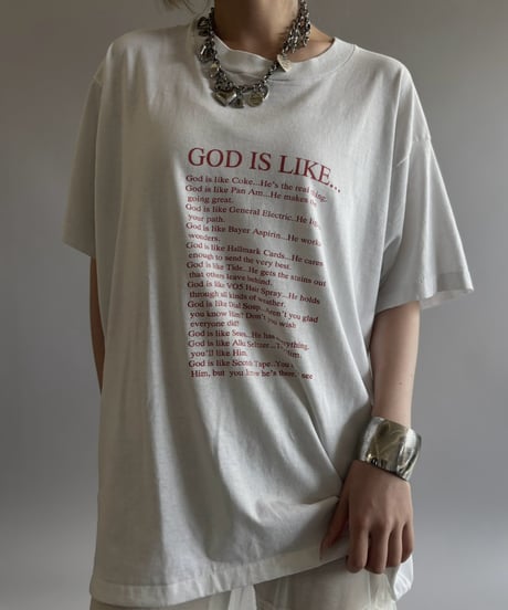 【USED】 Made in USA GOD IS LIKE T-Shirt / 260808-017