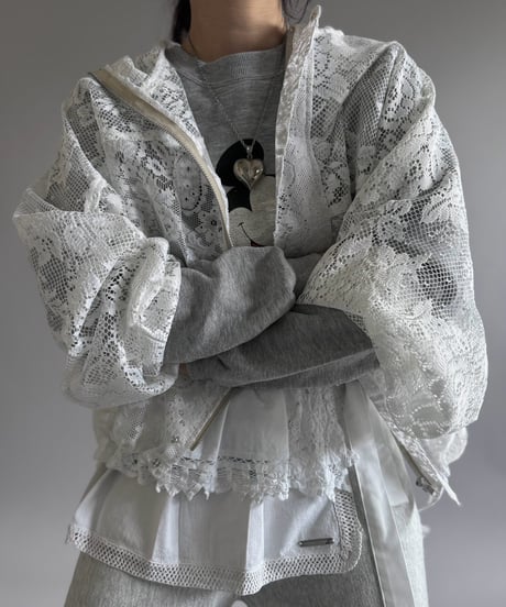 【RE;CIRCLE】RE Lace Hooded Jacket / 260914-005