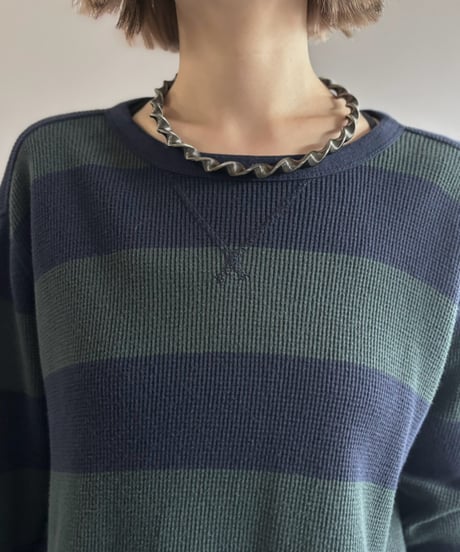 【USED】 GAP Striped Thermal L/S Tee / 261003-012