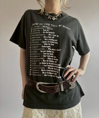 【USED】 Made in USA  Fuck Word T-Shirt/ 260711-003