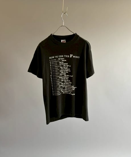 【USED】 Made in USA  Fuck Word T-Shirt/ 260711-003