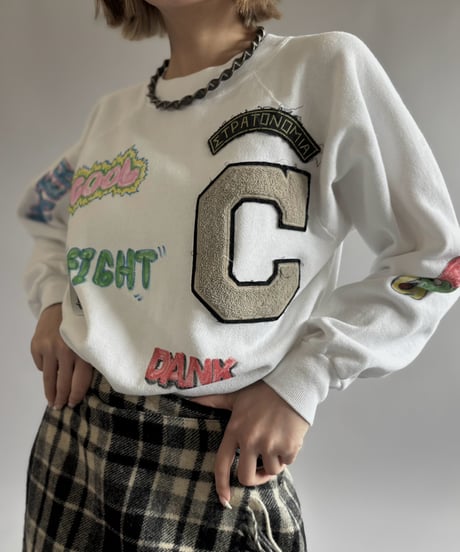 【RE;CIRCLE】 RE Mash up Products Handwritten Sweat Top  /261026-020